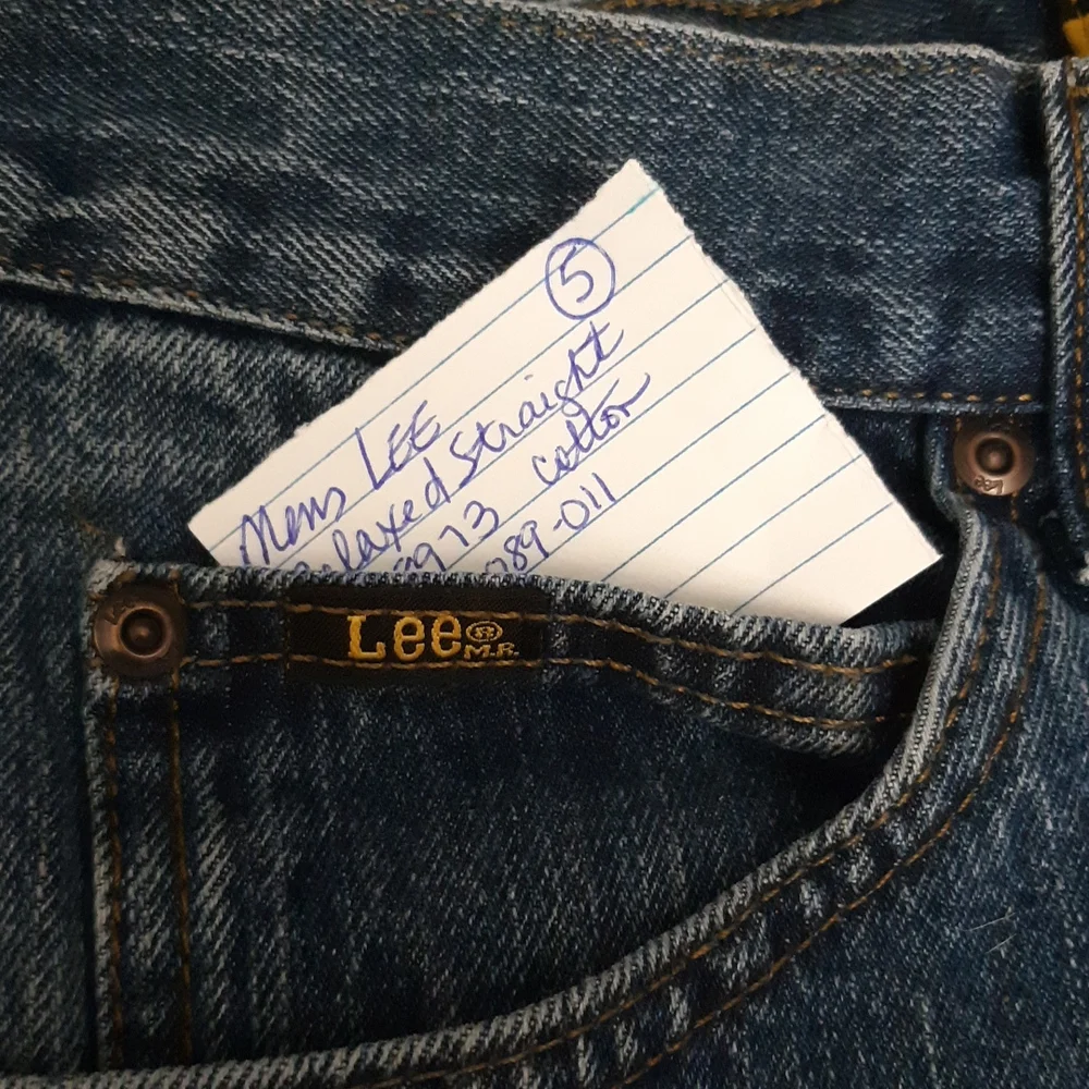 Mens LEE Jeans 32x32 Relaxed Straight Cotton 5